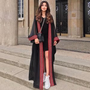 kimono de plage noir