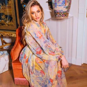 kimono long imprimé