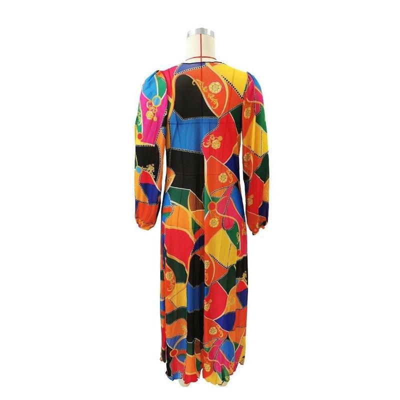 kimono long à motif