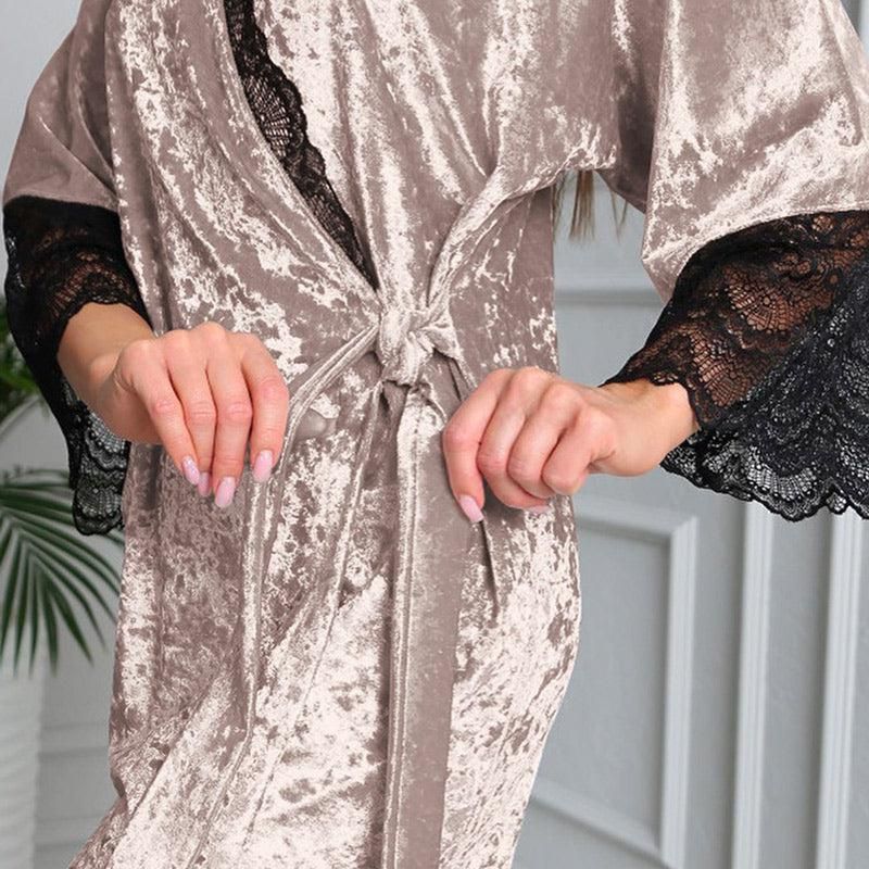 confort ultime robe de nuit velours