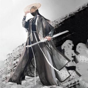 tenue samourai avec kimono
