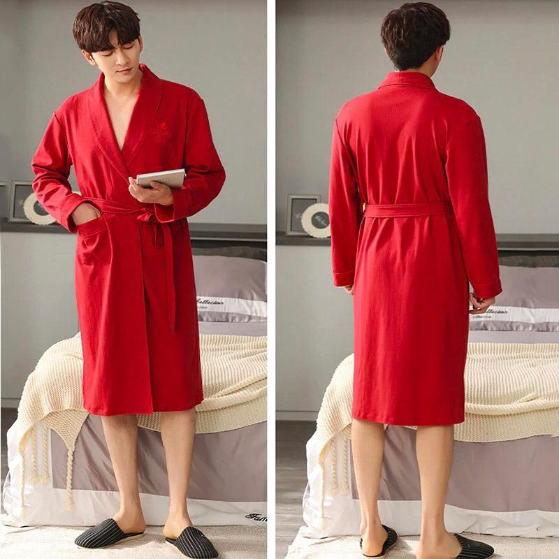 ensemble de nuit homme rouge
