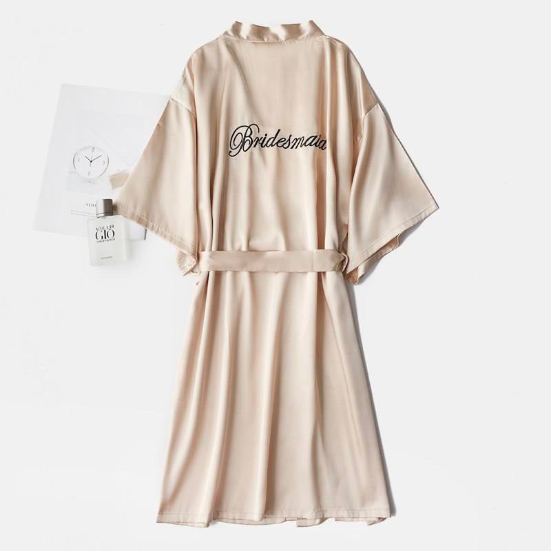 ensemble nuisette et kimono beige