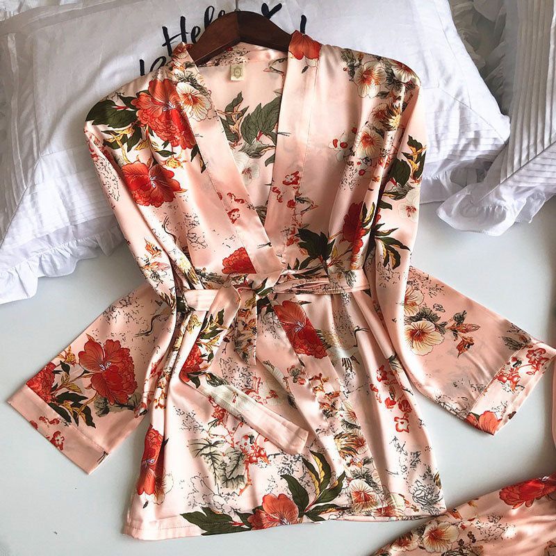 ensemble pyjama kimono trois pièces