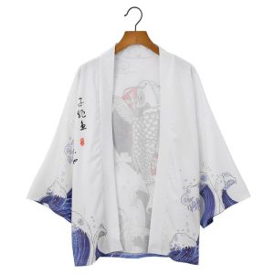 haori imprimé mer agité