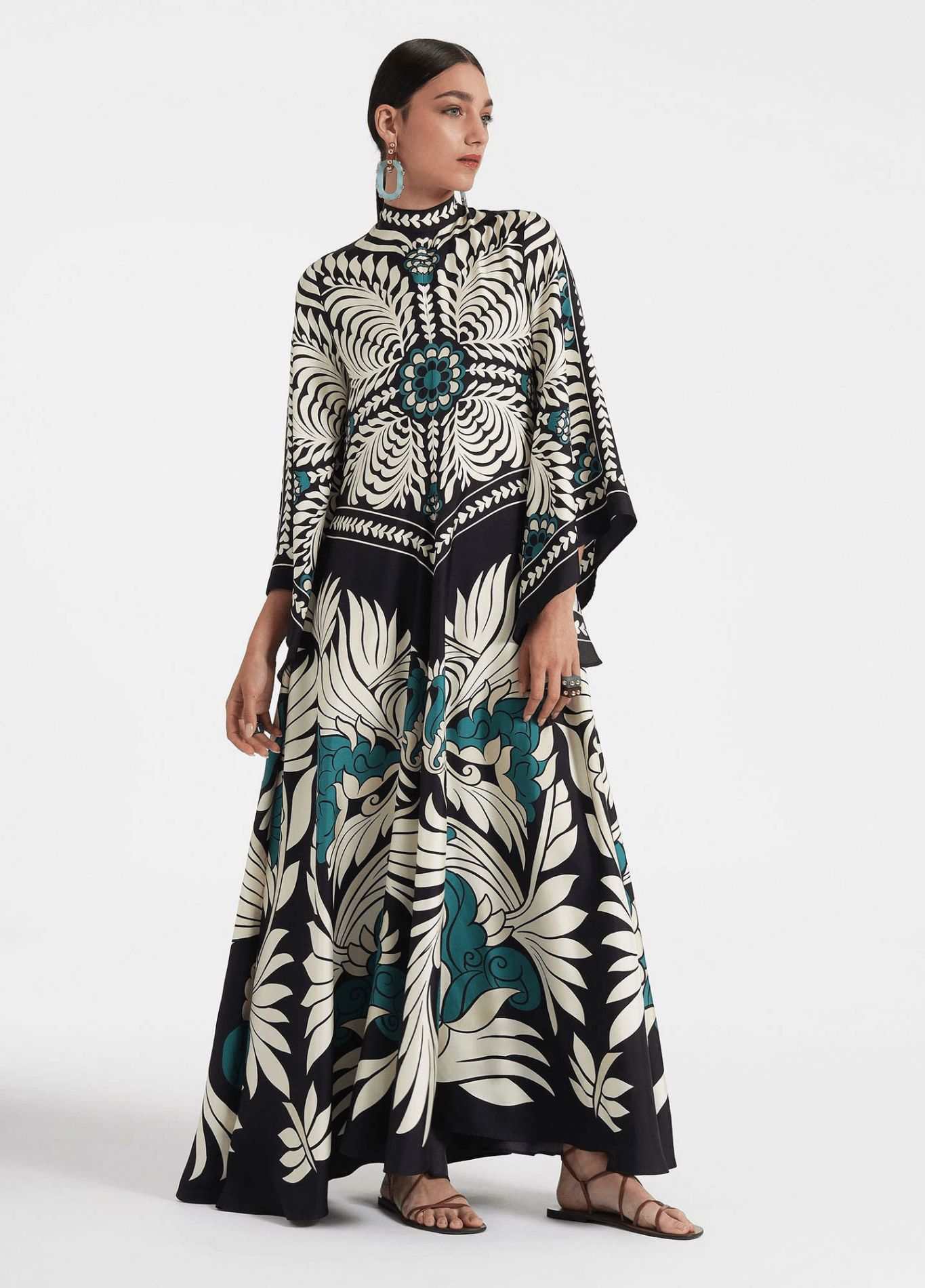robe réversible style botanique