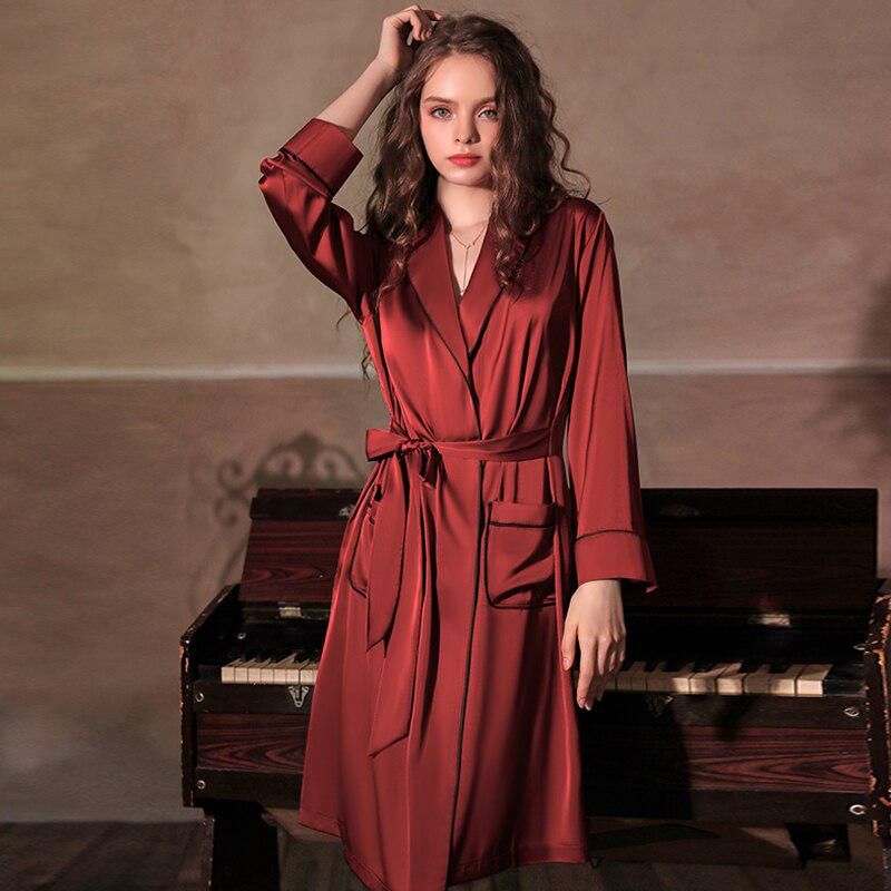 kimono bordeaux élégant