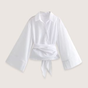 kimono court blanc