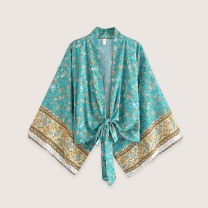 kimono court turquoise caravan