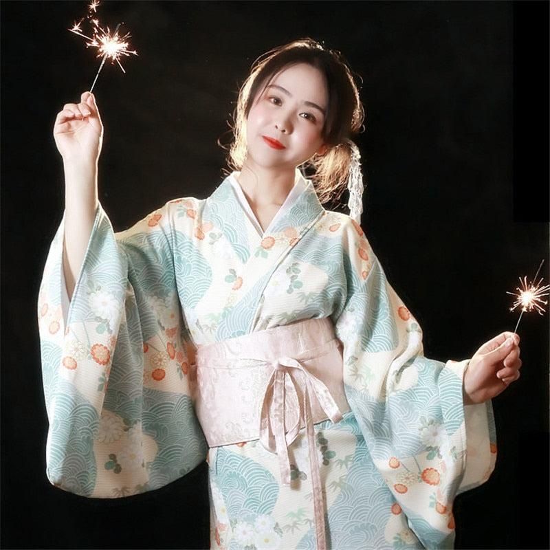 kimono de mariage en soie