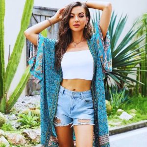robe de plage kimono léger
