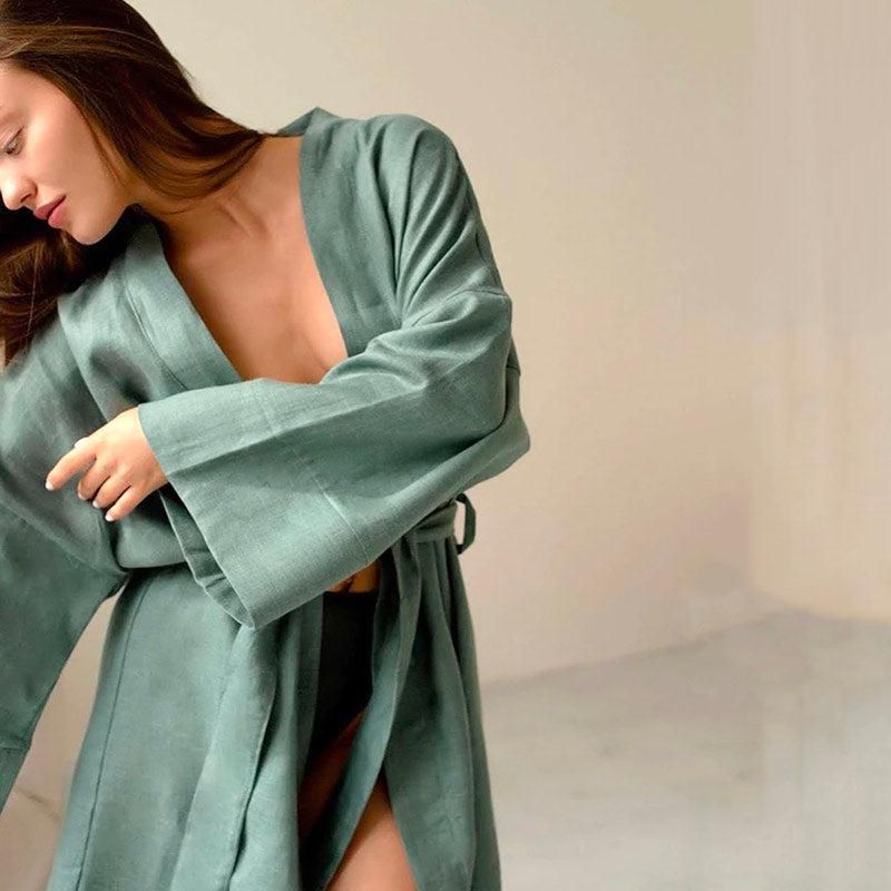 kimono en coton doux