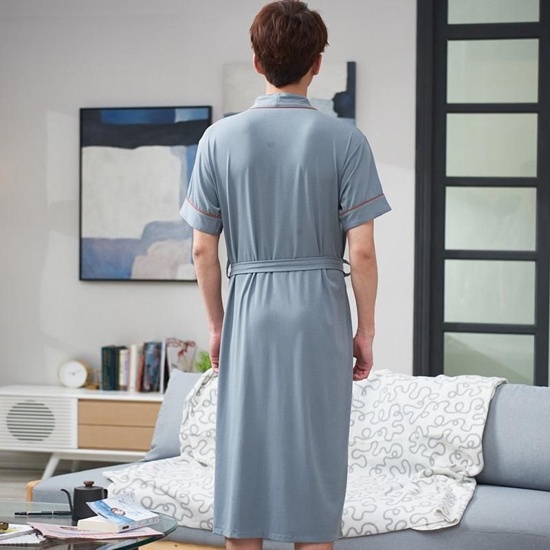 kimono en coton turquoise
