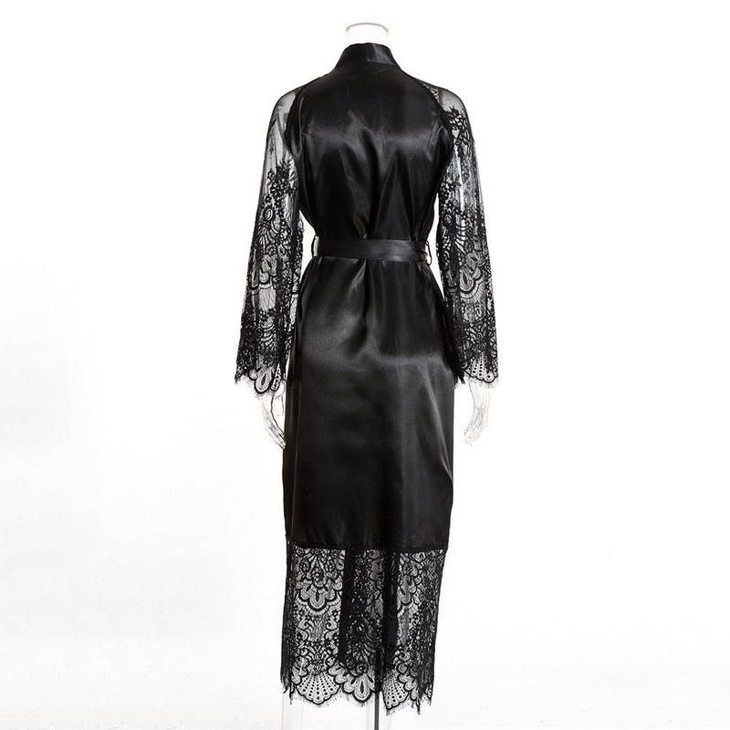 vêtement femme noir en dentelle