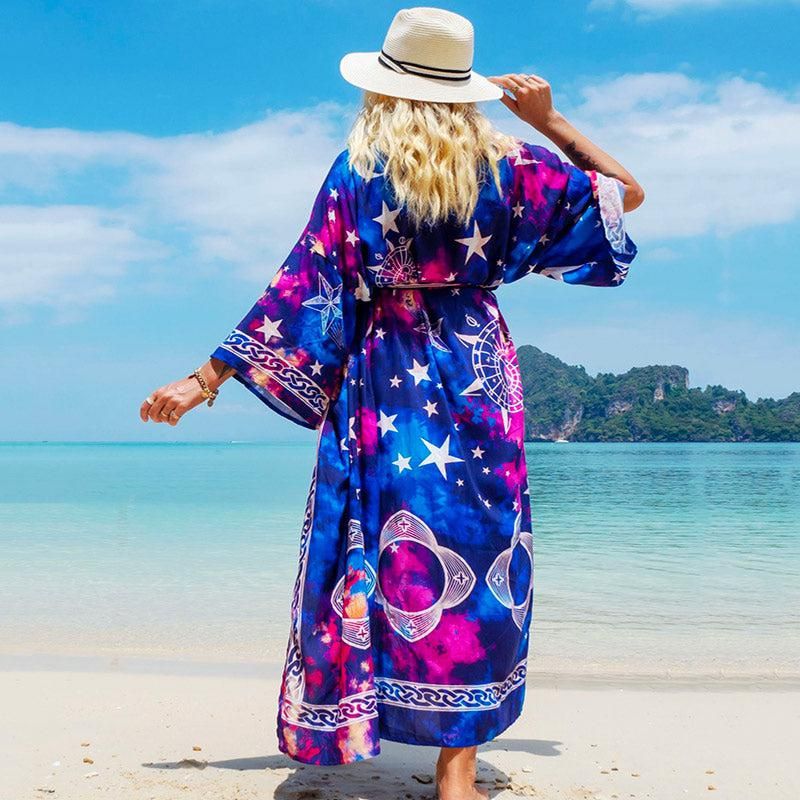kimono femme nuit étoilée