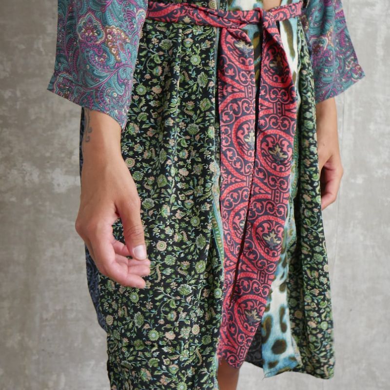 kimono soyeux tendance