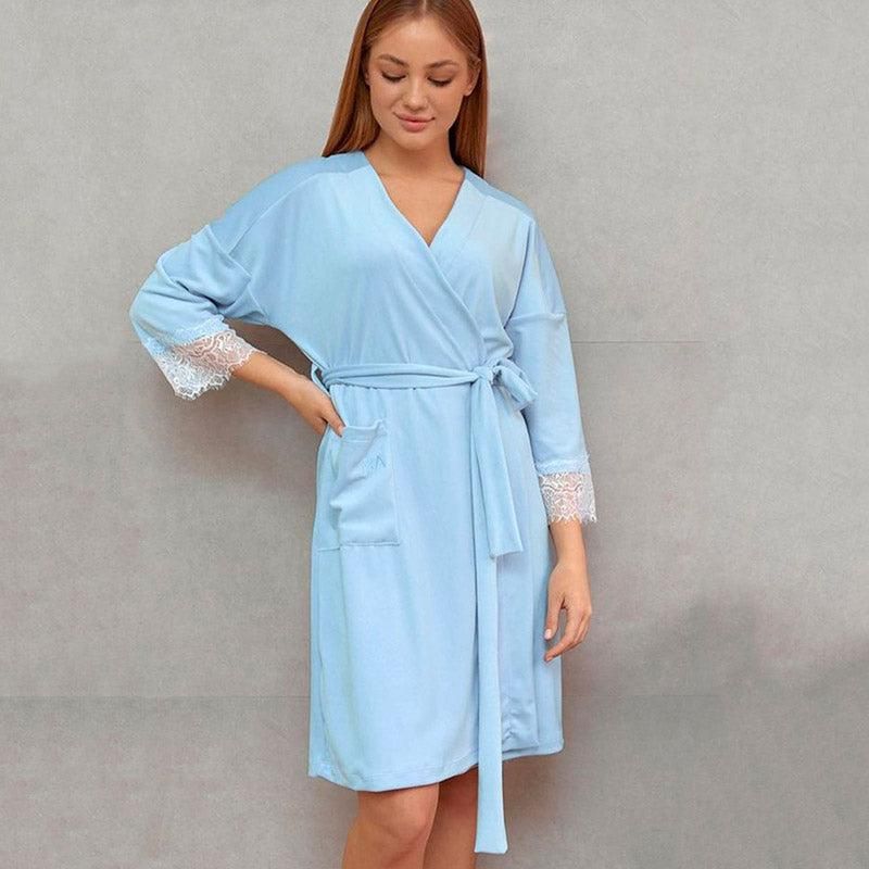 kimono en velours long