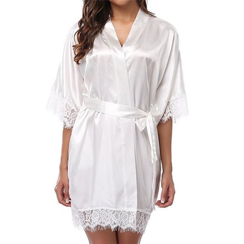 kimono femme blanc déshabillé