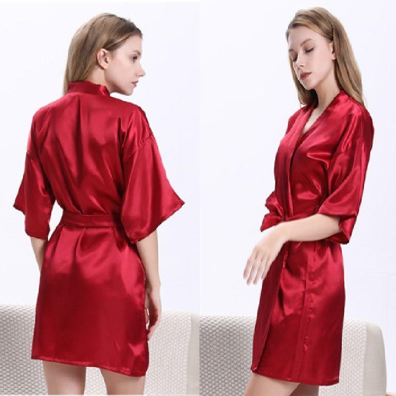 kimono femme en rouge