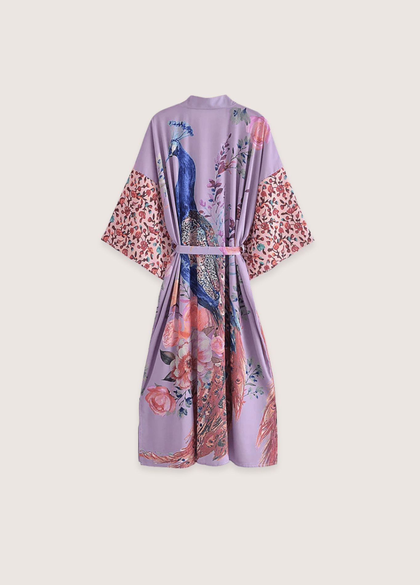 kimono femme long violet