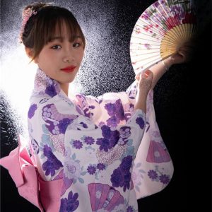 kimono élégant pour femme robe longue