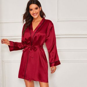 kimono femme rouge