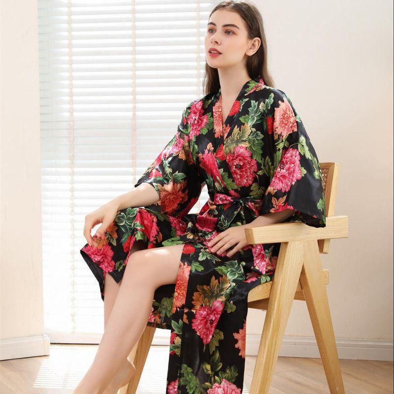 kimono fleuri robe de chambre