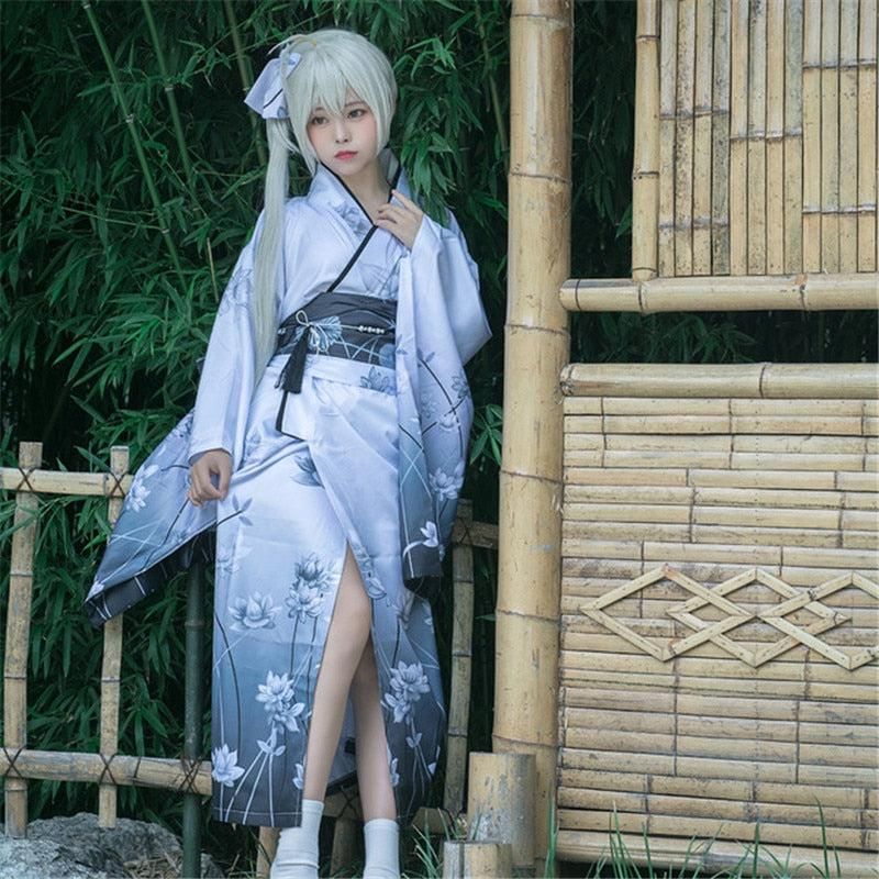 kimono floral femme japonais