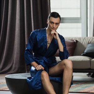 kimono homme pyjama en satin