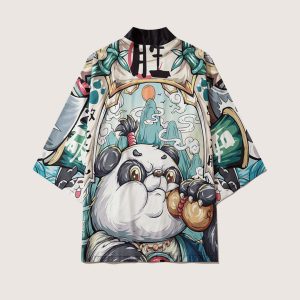 kimono japonais artistique avec panda