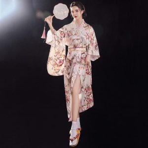 kimono japonais blanc