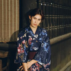 kimono japonais coton homme