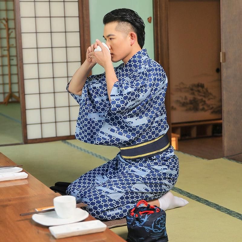 kimono pour homme avec manches courtes et longues