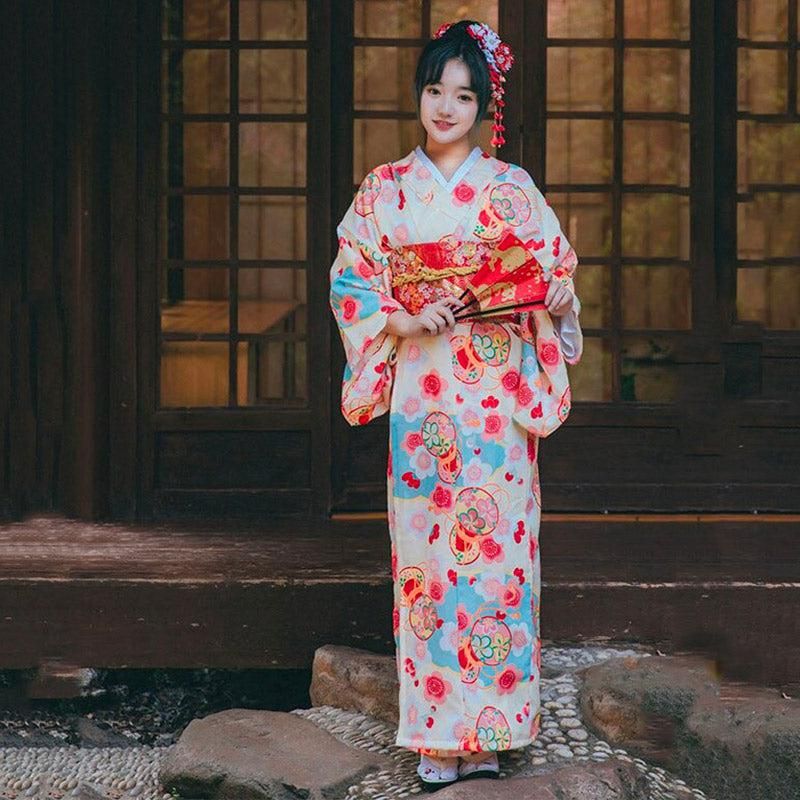 kimono japonais femme couleur