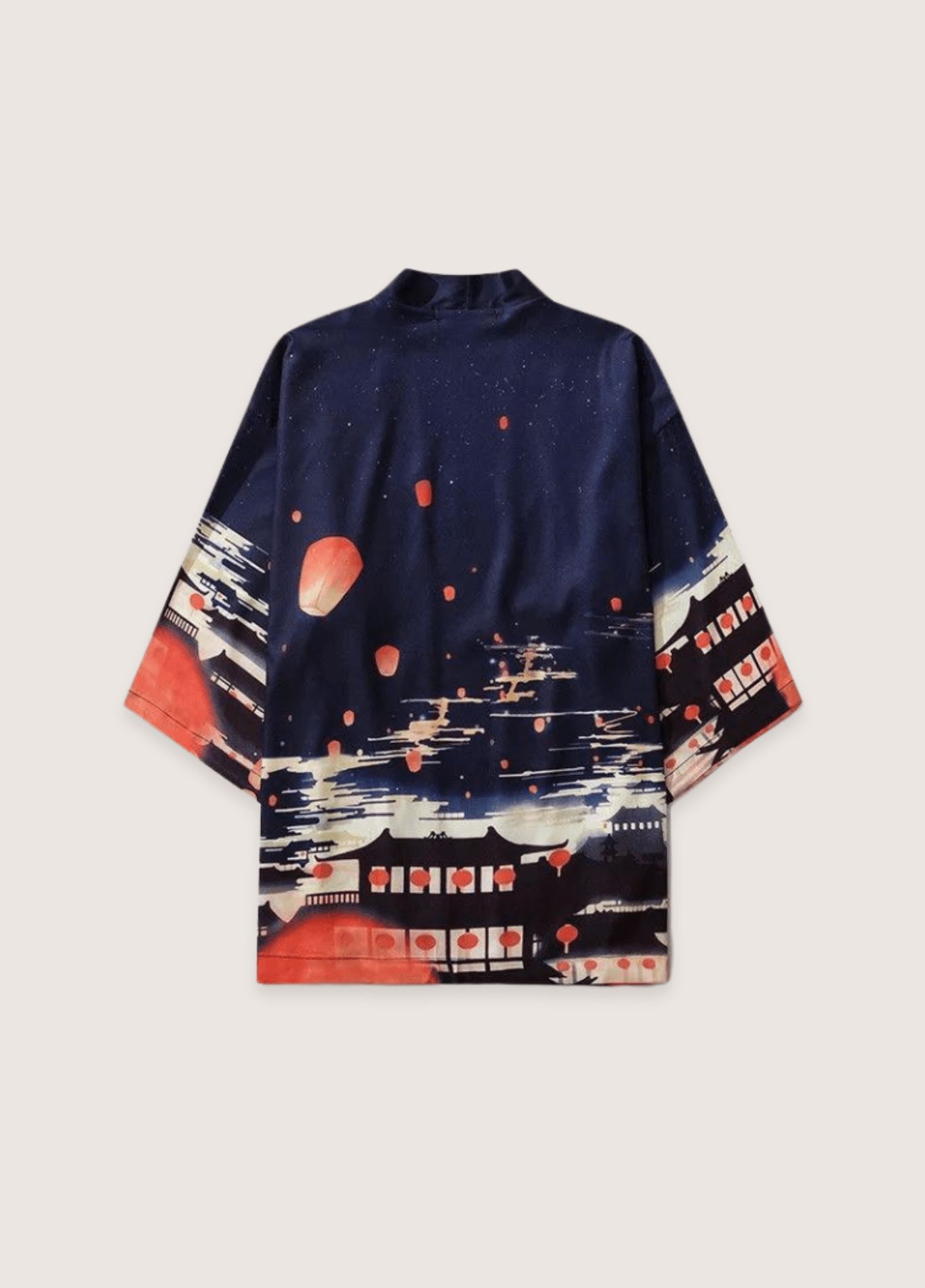 kimono japonais lanternes nocturnes
