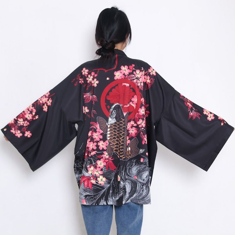 kimono japonais motif koï