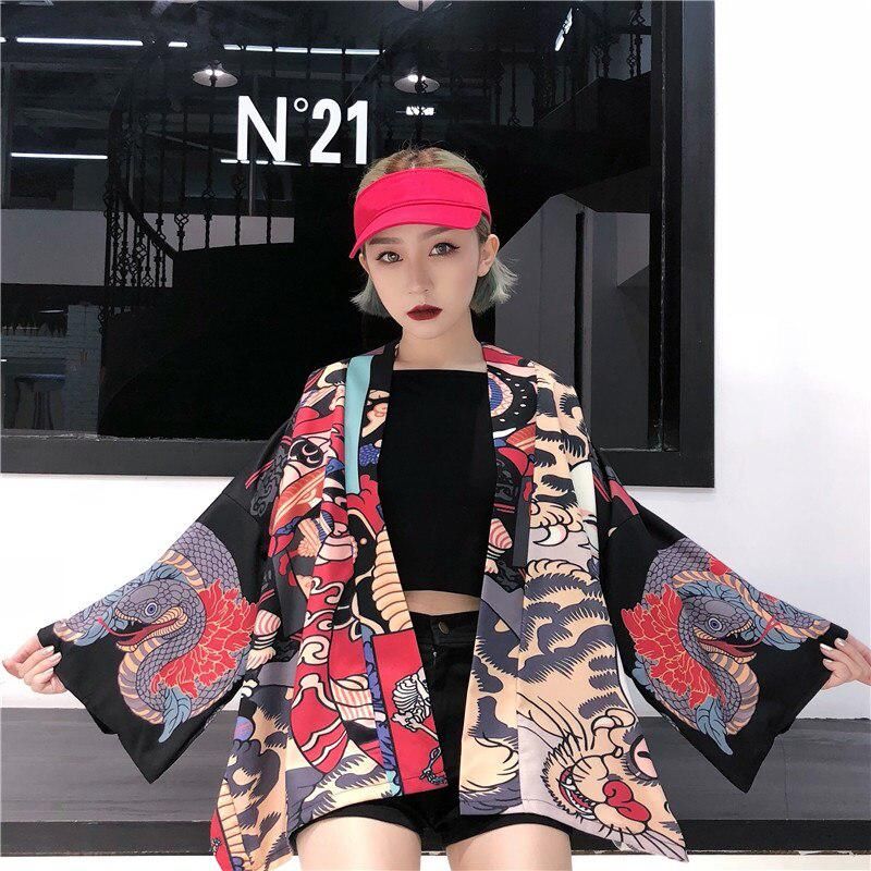 kimono japonais oni neko