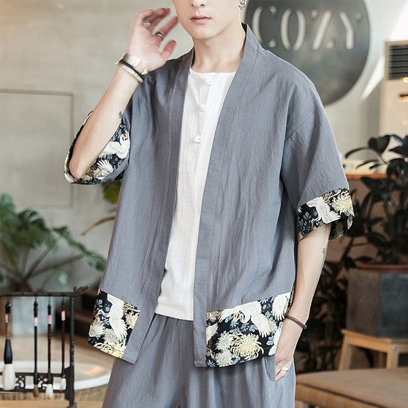 kimono léger pour homme
