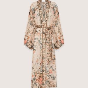 kimono long en soie Shinju