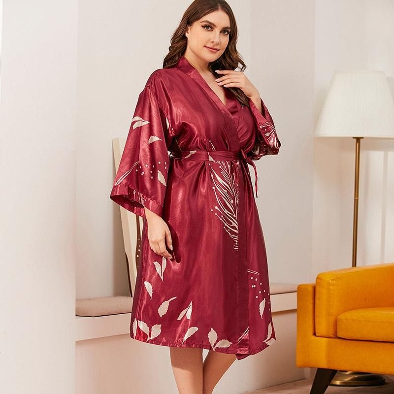 kimono longue robe grande taille