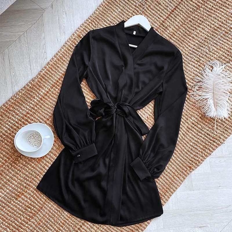 kimono noir pour femme