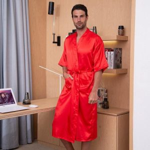 kimono orange homme
