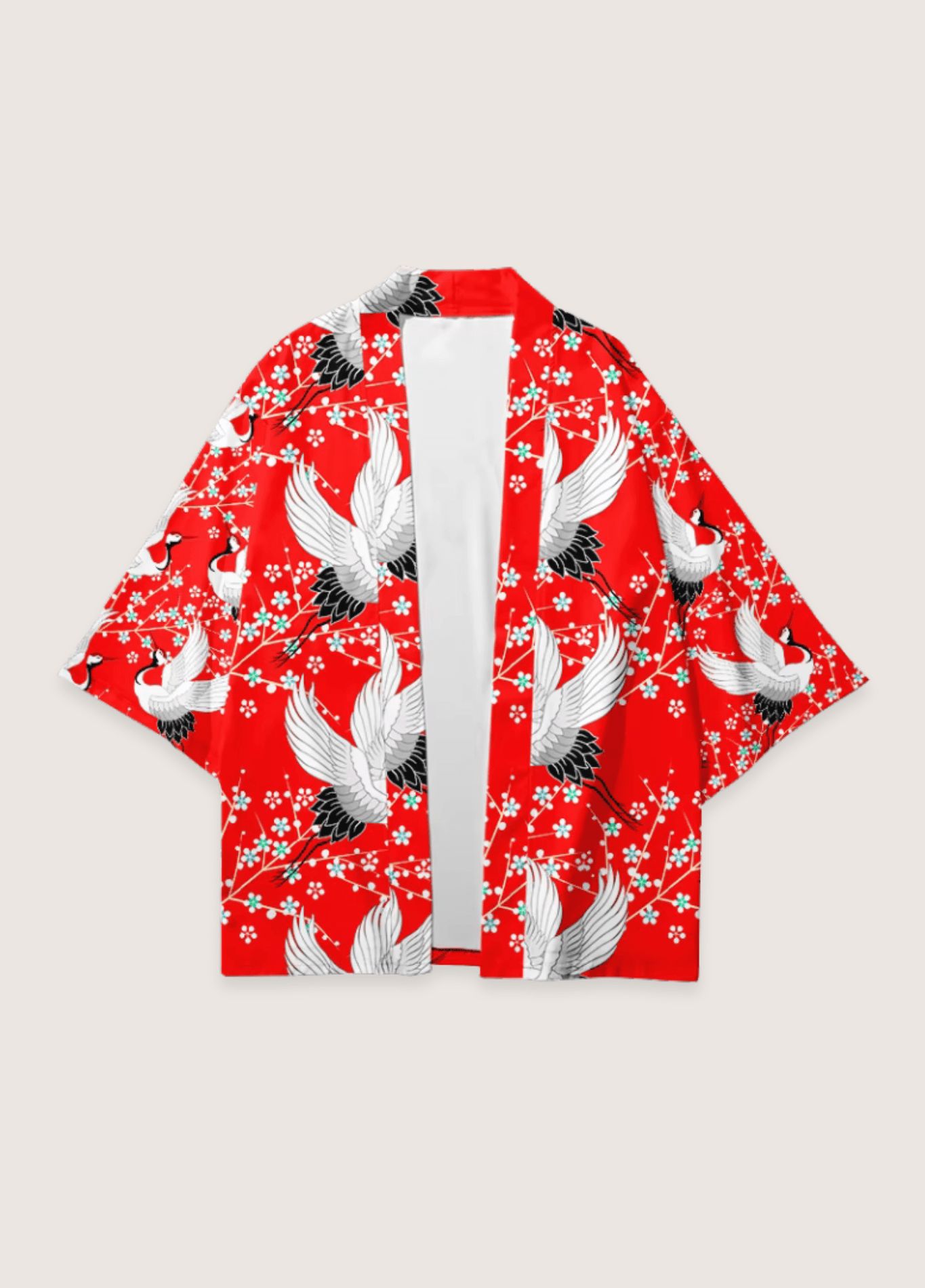 kimono original Tsuru en tissu japonais