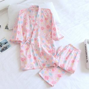 kimono pyjama rose