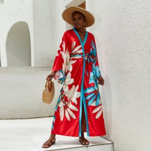 kimono pyjama satin