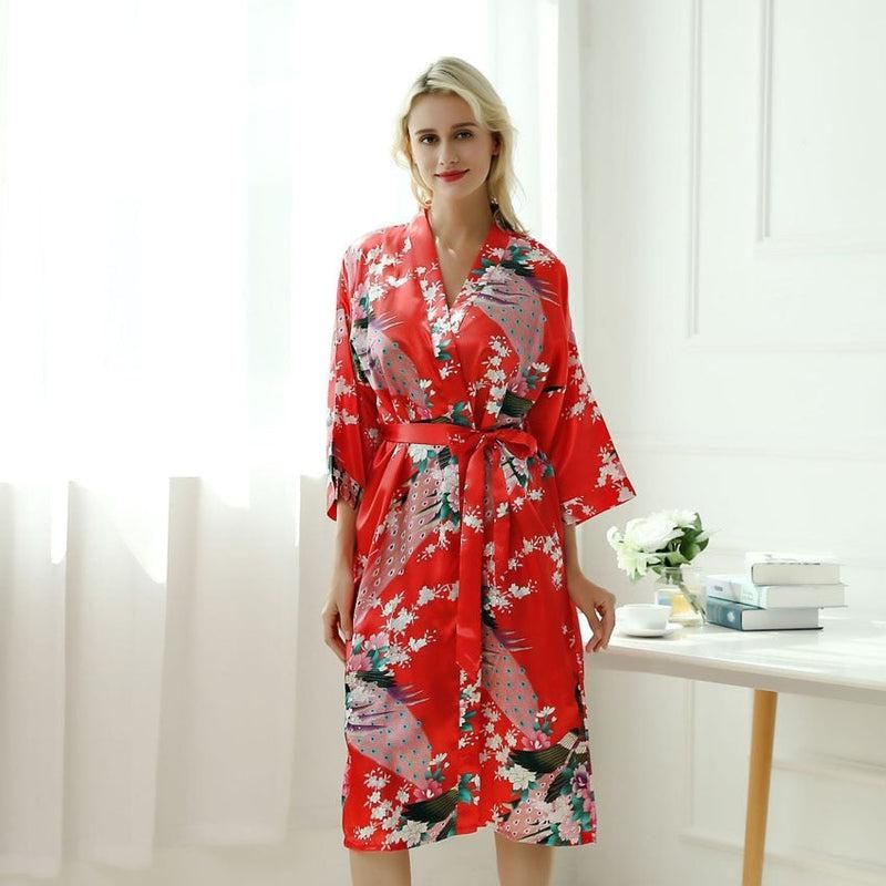 kimono rouge style chic