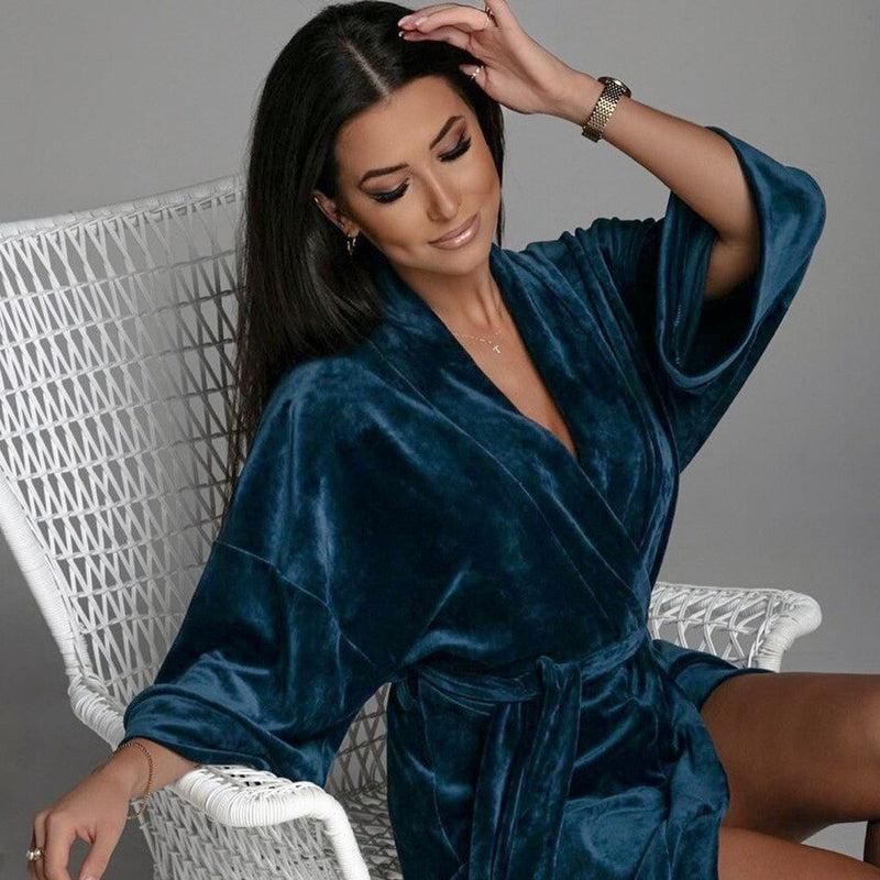 kimono satin polaire