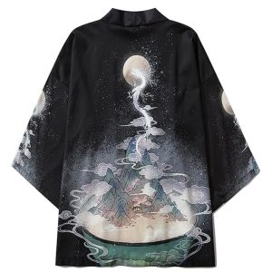 kimono homme dragon lune