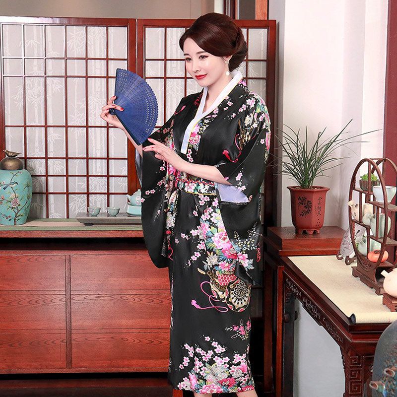 kimono traditionnel manteau japonais