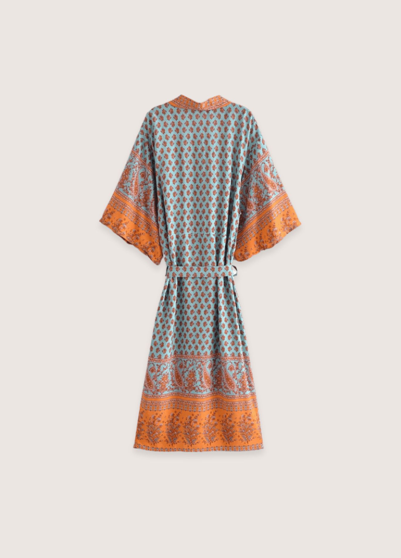 kimono long turquoise